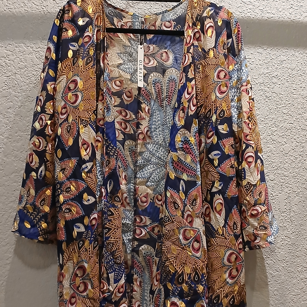 Amazon Multicolor Patterned Women's Jacket